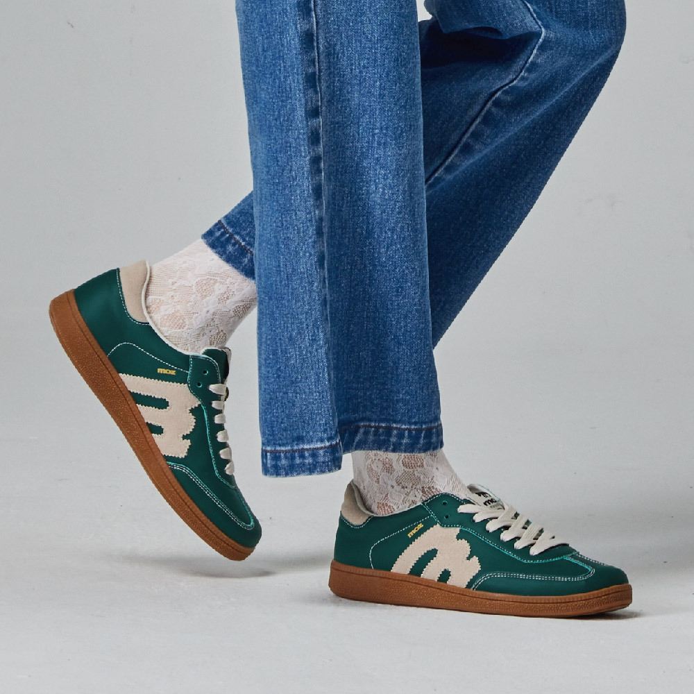 moz瑞典 駝鹿 經典再現 復古 德訓鞋 (復古綠)