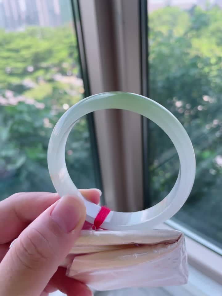 726581 58mm冰黃翡翠手鐲 (56-58)