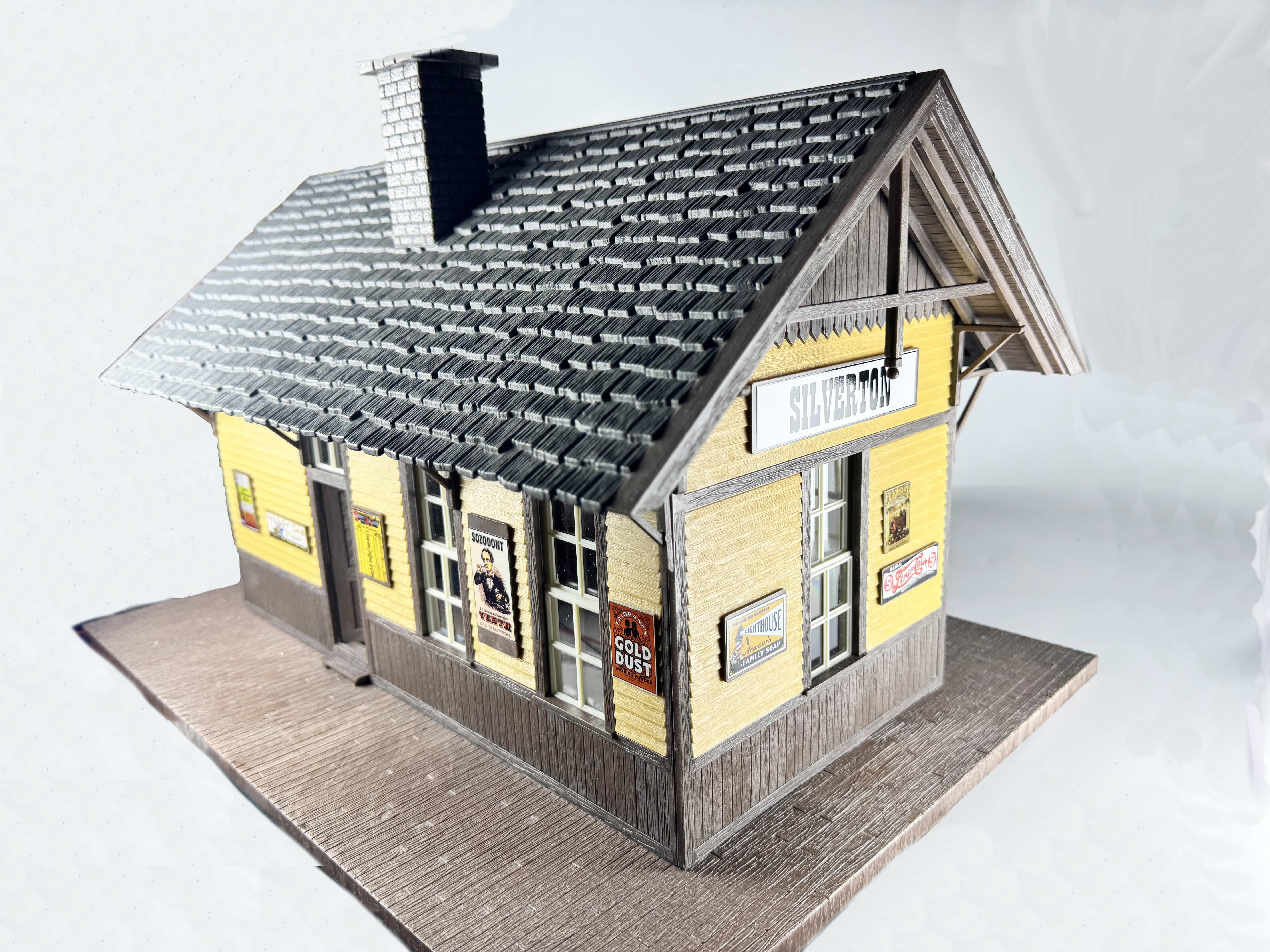 Faller 330850 G規 Silverton American station 西爾弗頓美式（完成品含燈）