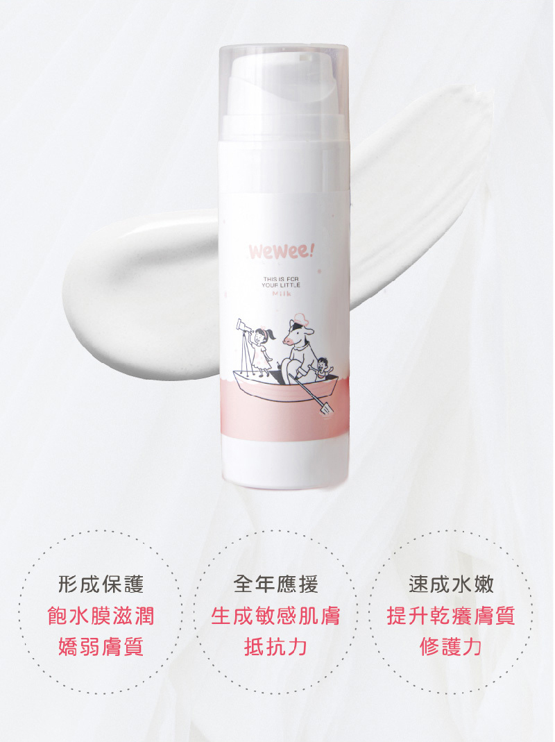 WeWee，肌膚洗護保養組，全身洗香香＋經典香/無香寶貝潤潤乳