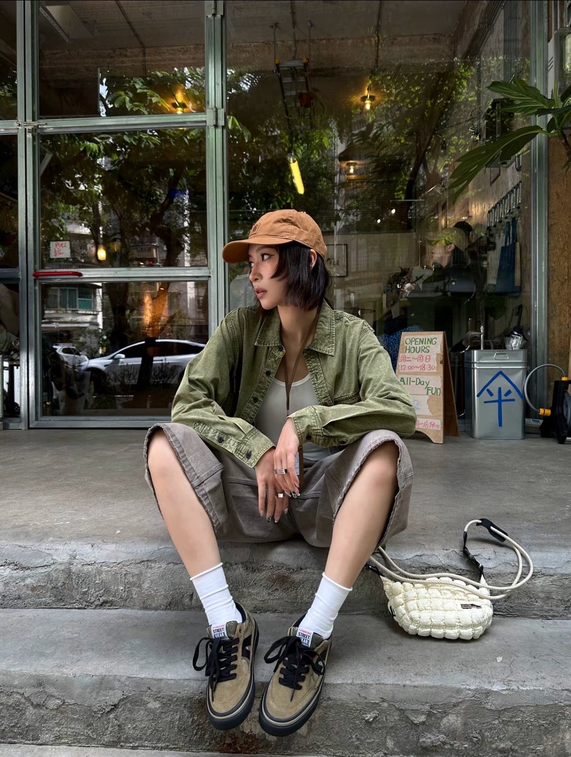 Vision Street Wear Stick 叢林迷彩系列 美式復古 反毛皮 低幫板鞋 男女同款 橄欖迷彩