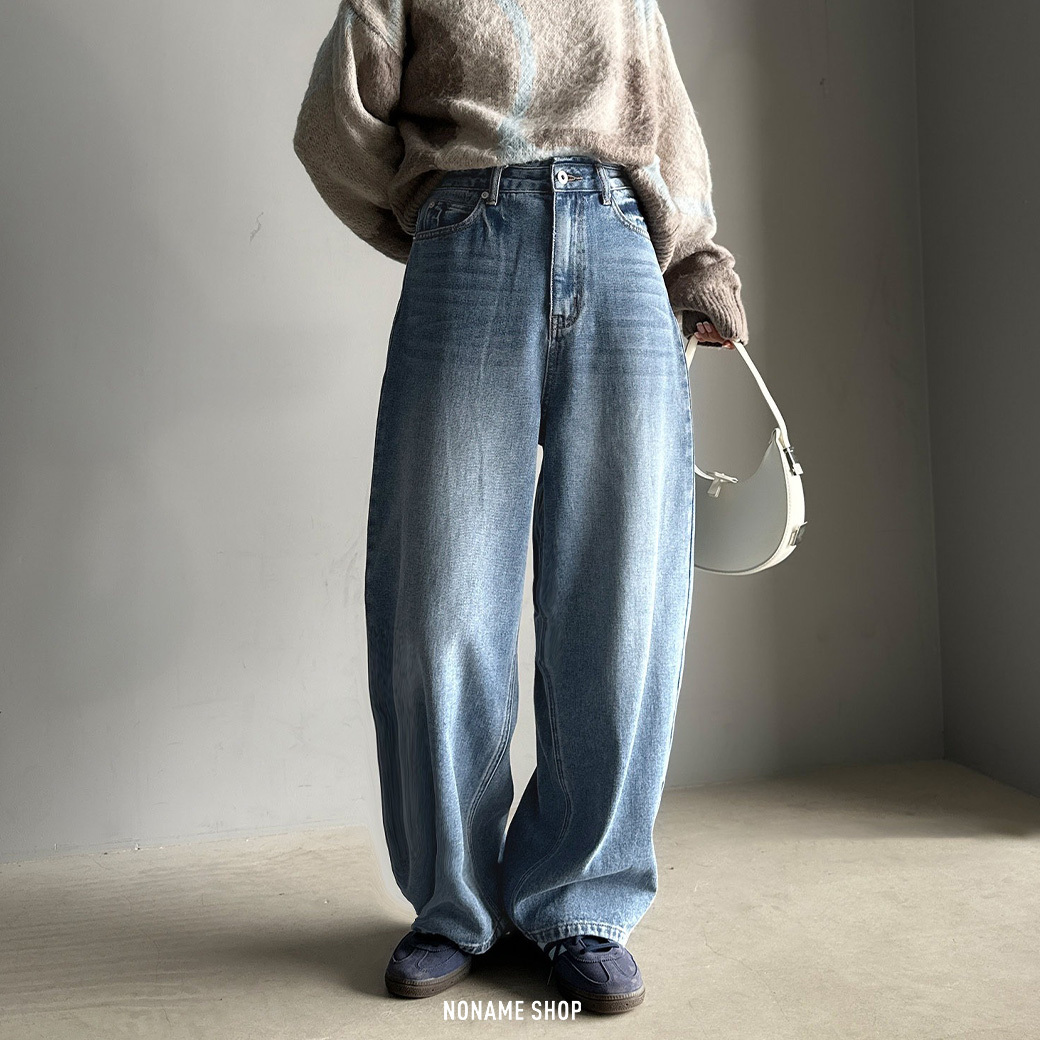 Classical Elf 繭型 闊腿 彎刀褲 牛仔褲 四色 (女款)