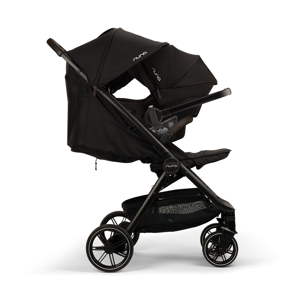 Nuna TRVL lx Deluxe Edition Self-Folding Stroller-Caviar
