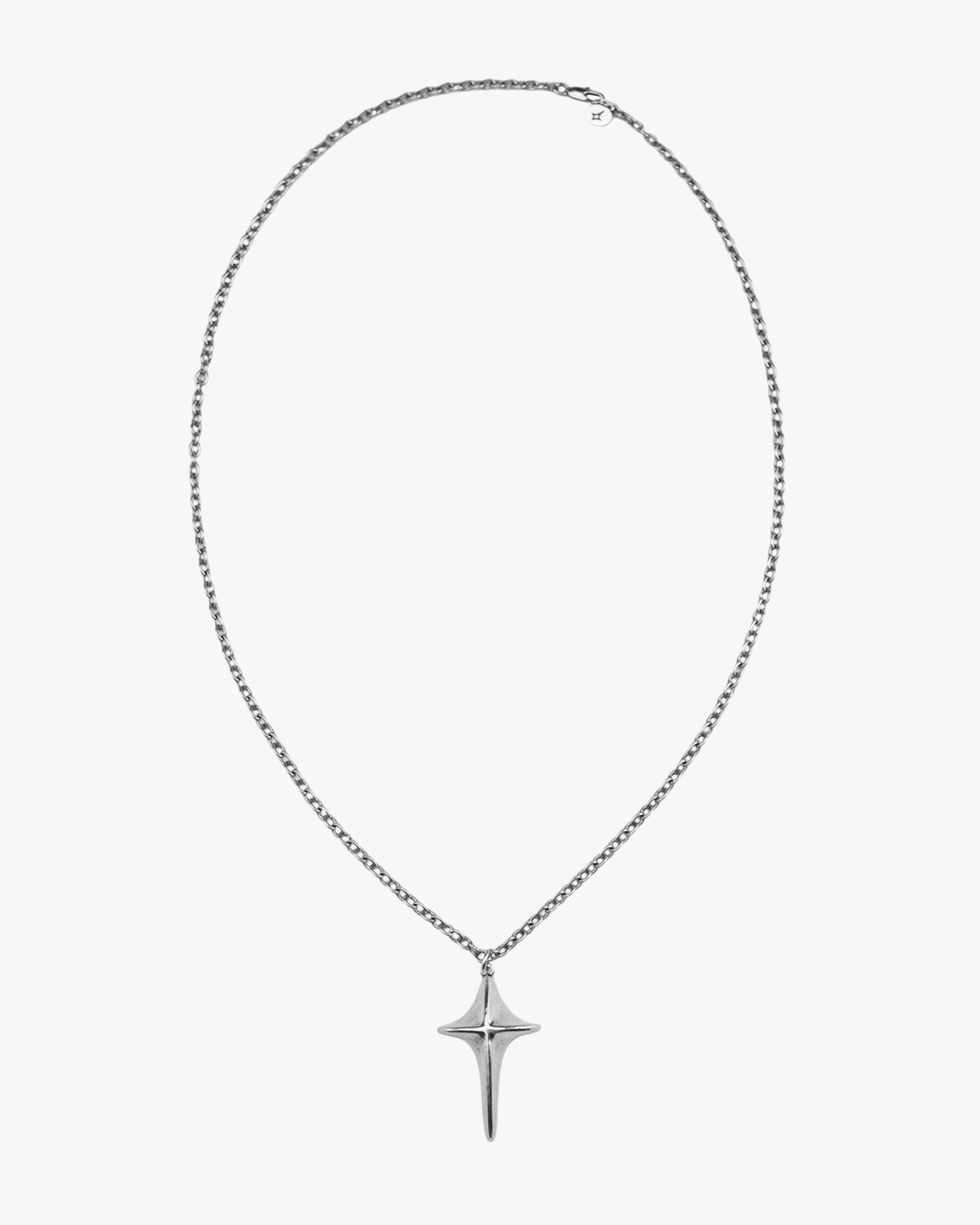COMA LUCID CROSS NECKLACE Antique Silver