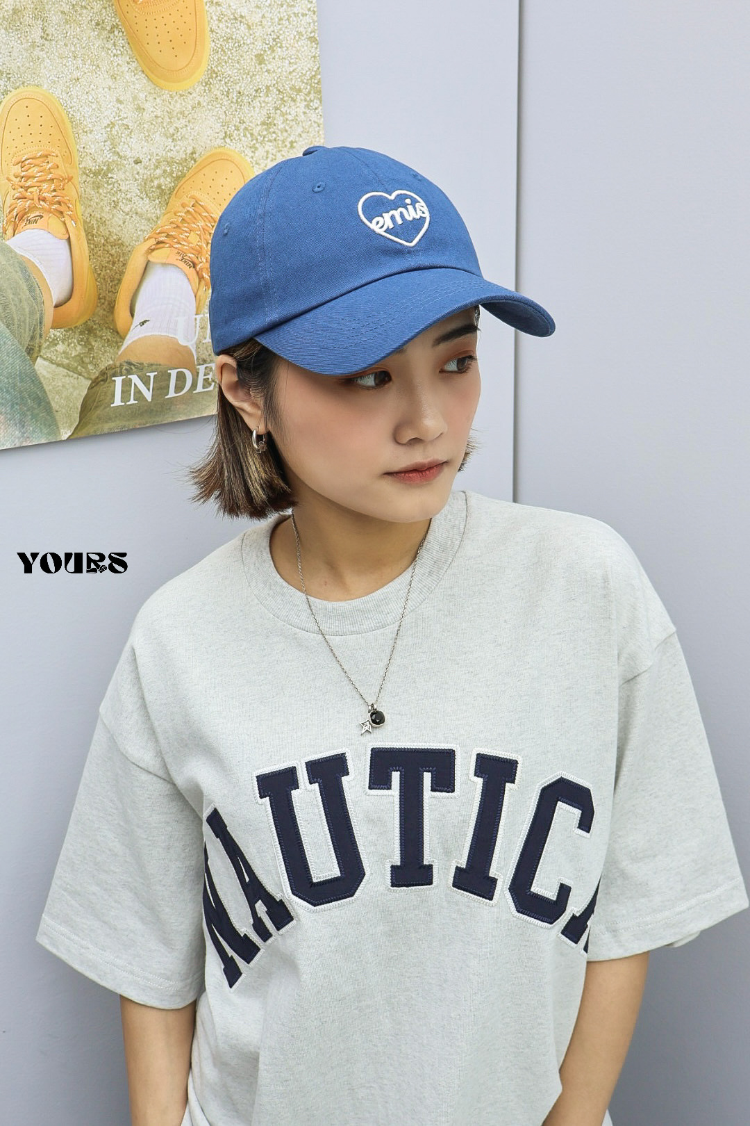 韓國 Emis 小愛心老帽棒球帽 簍空款（4colors）