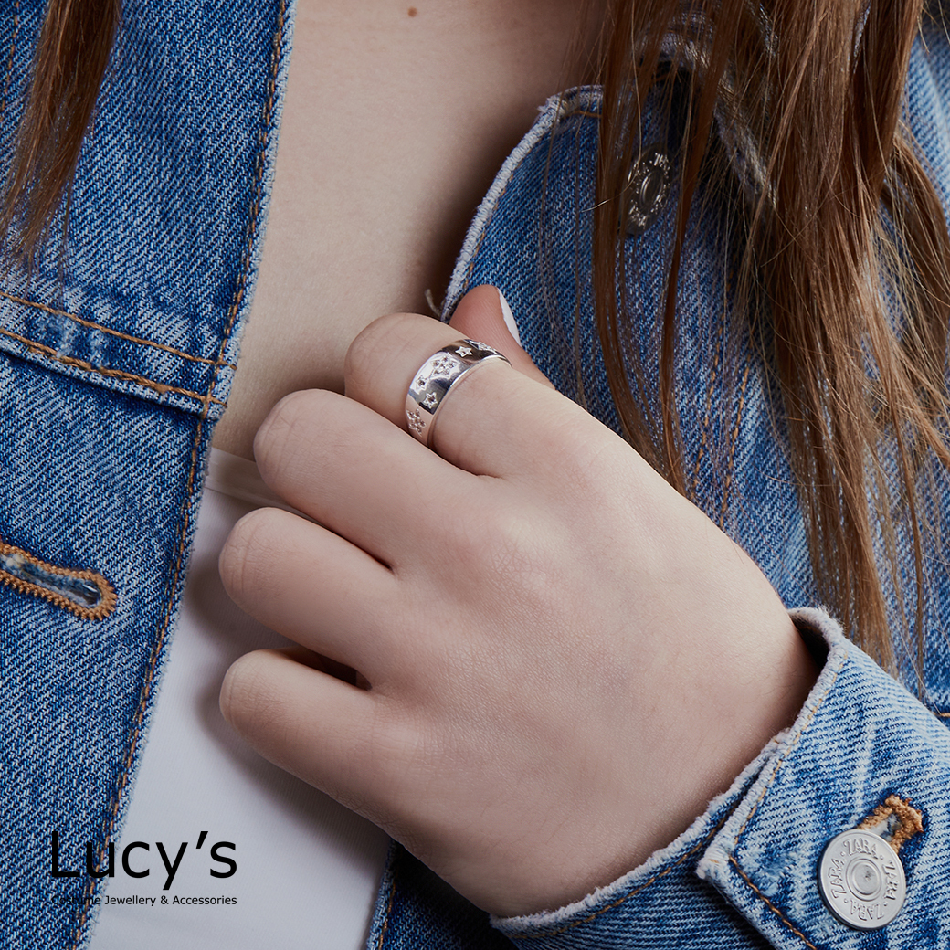 925純銀 繁星 戒指 (123628)