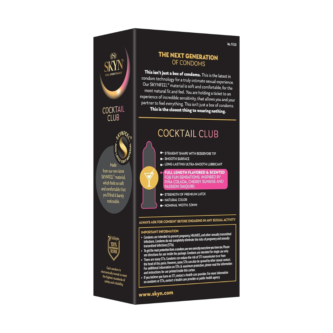 SKYN Cocktail Club Premium Flavored Condoms 10s PAck