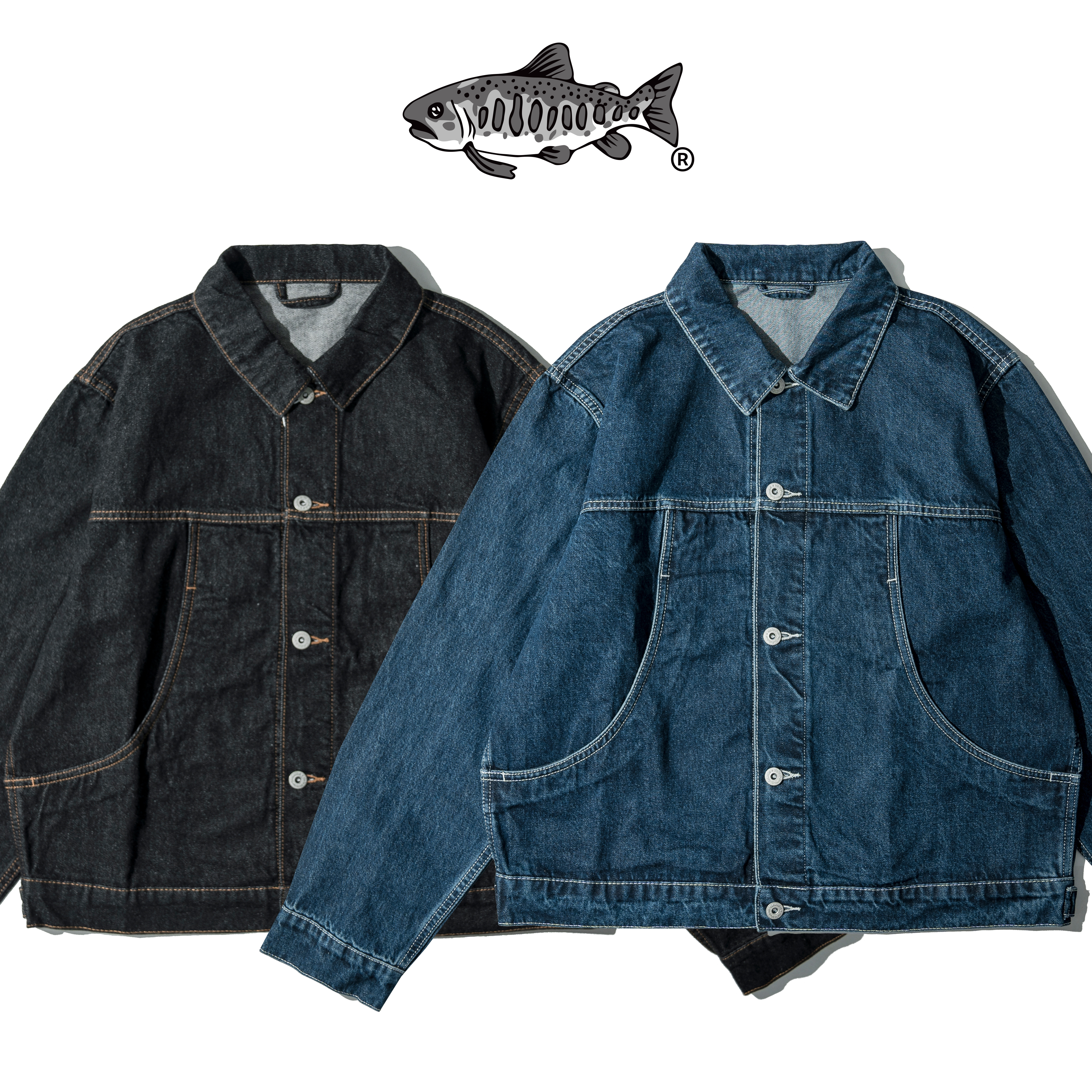 AGILITY Arc Denim Jacket 寬短版型 弧形口袋 牛仔外套 [ADE-J01]