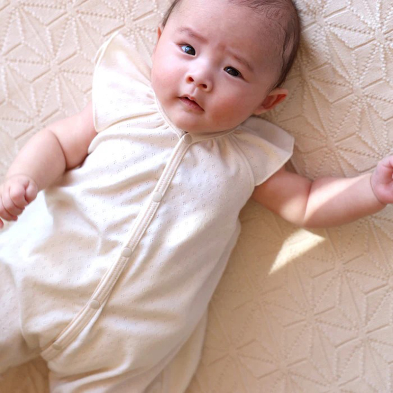 COFUCU 荷葉袖有機棉寶寶連身衣