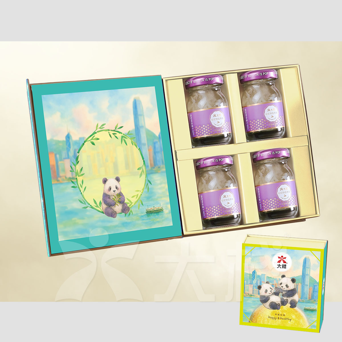 印尼特級即食官燕 (4 X 40克) 熊貓禮盒限量特別版