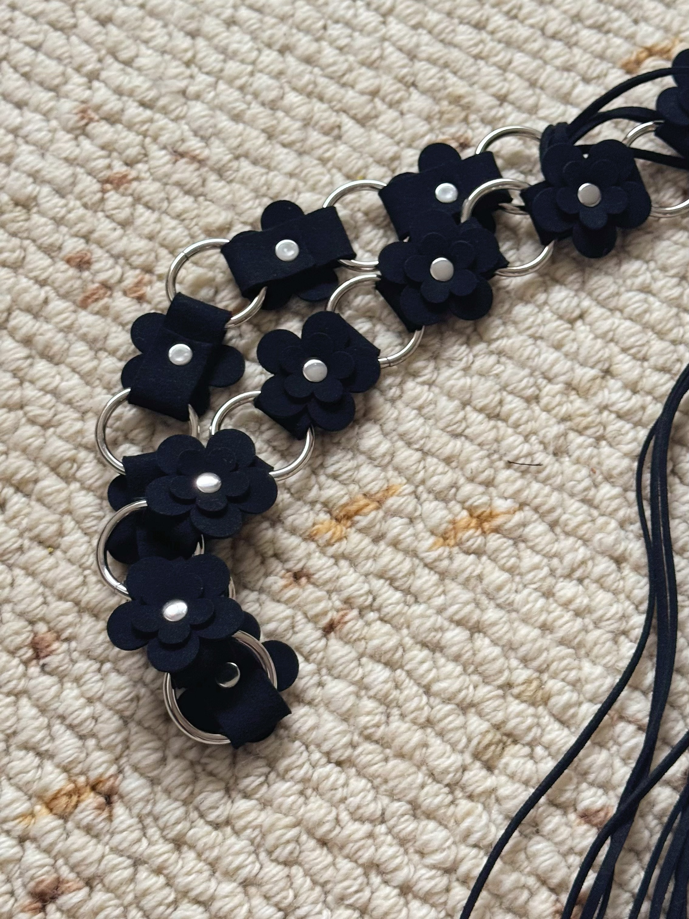 C3日系女孩 花花流蘇腰鏈