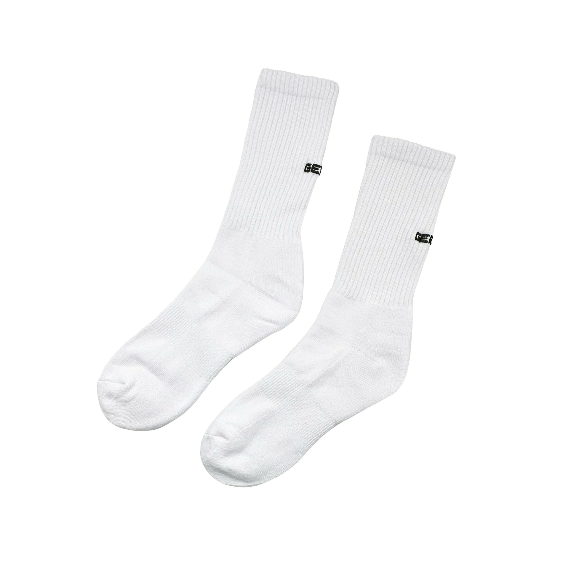 GEEKY LOGO長襪-白