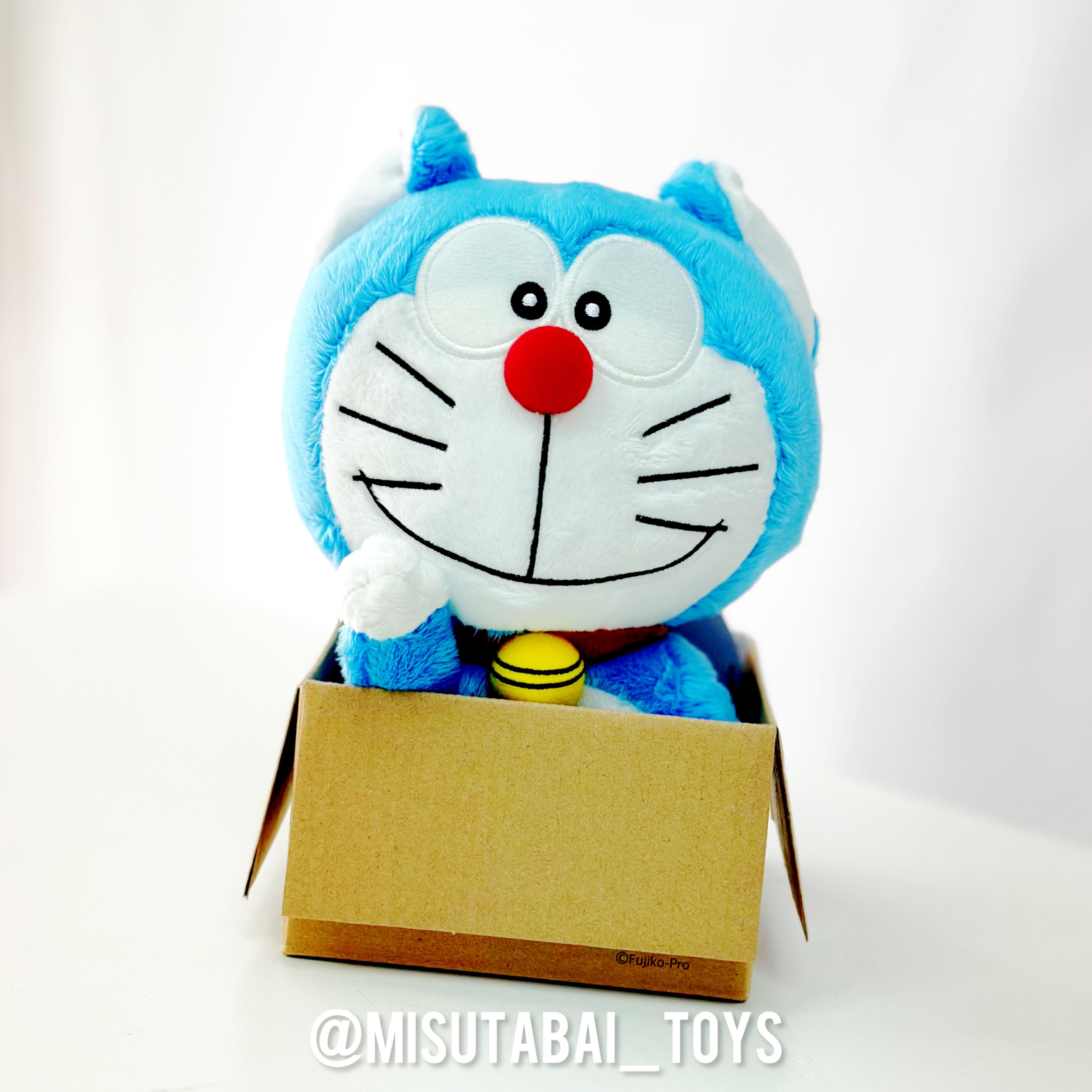 Doraemon 未來百貨限定品 招財小貓 毛公仔連紙箱