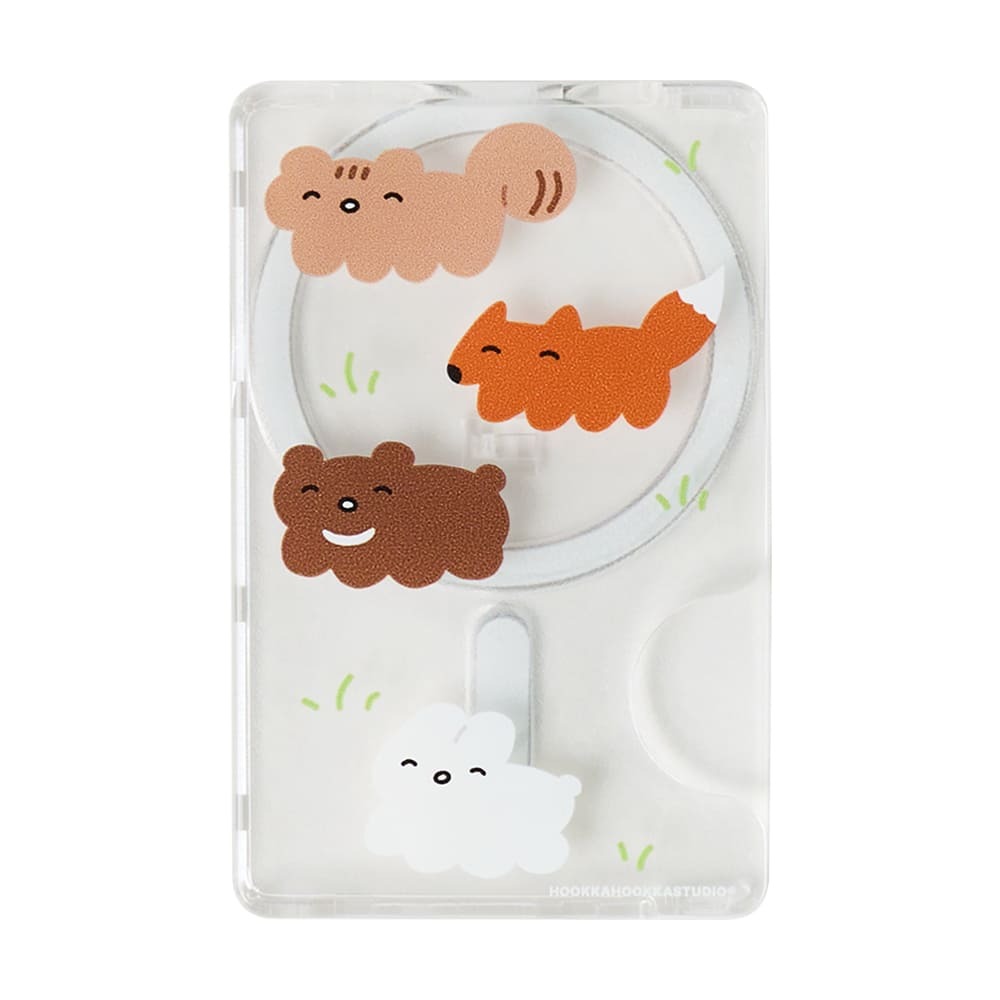 Hookka Hookka 磁吸卡套 / 池塘散步的朋友-CS_HO_CL05