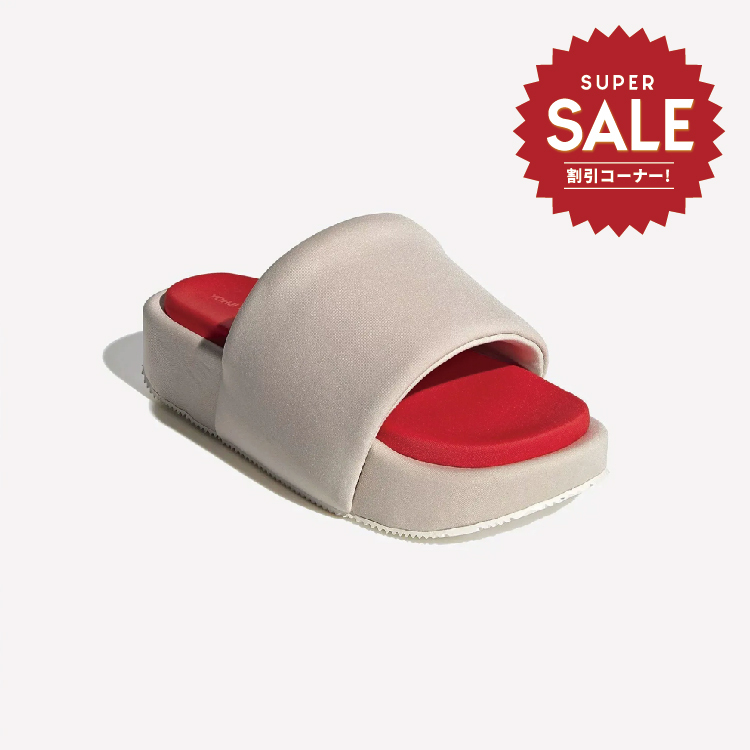 【 Y-3 SLIDE 頂級厚底拖鞋 - 米白 】