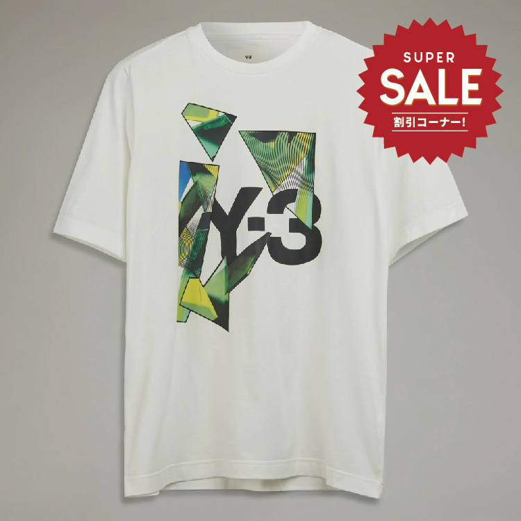 【 Y-3 GRAPHIC SS TEE 幾何短TEE - 綠白 】