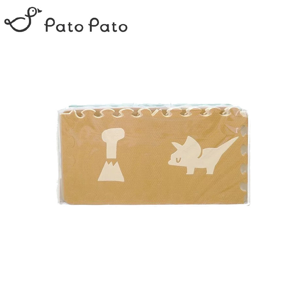 Pato Pato 2cm動物巧拼地墊 叢林恐龍 (16入組)