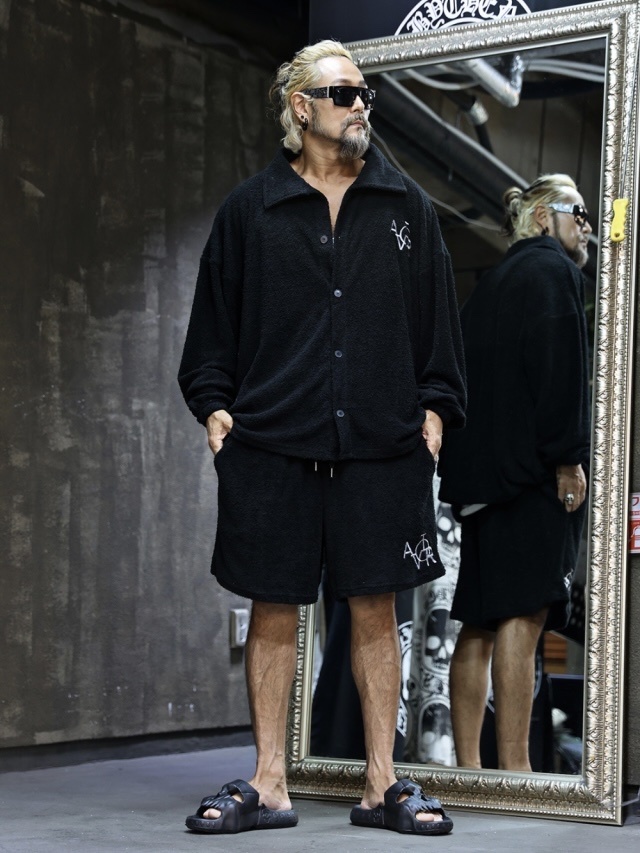 刺繡毛圈長袖襯衫