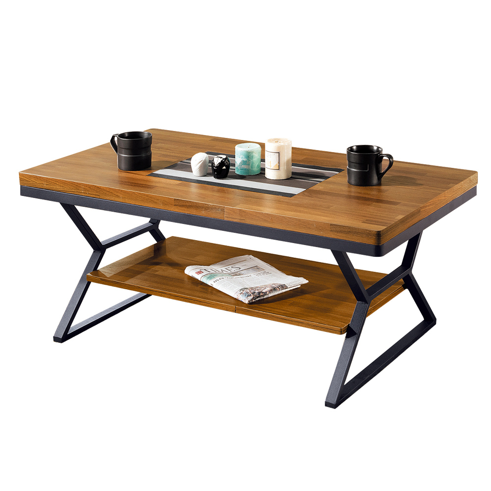 斯克3.7尺工業風大茶几