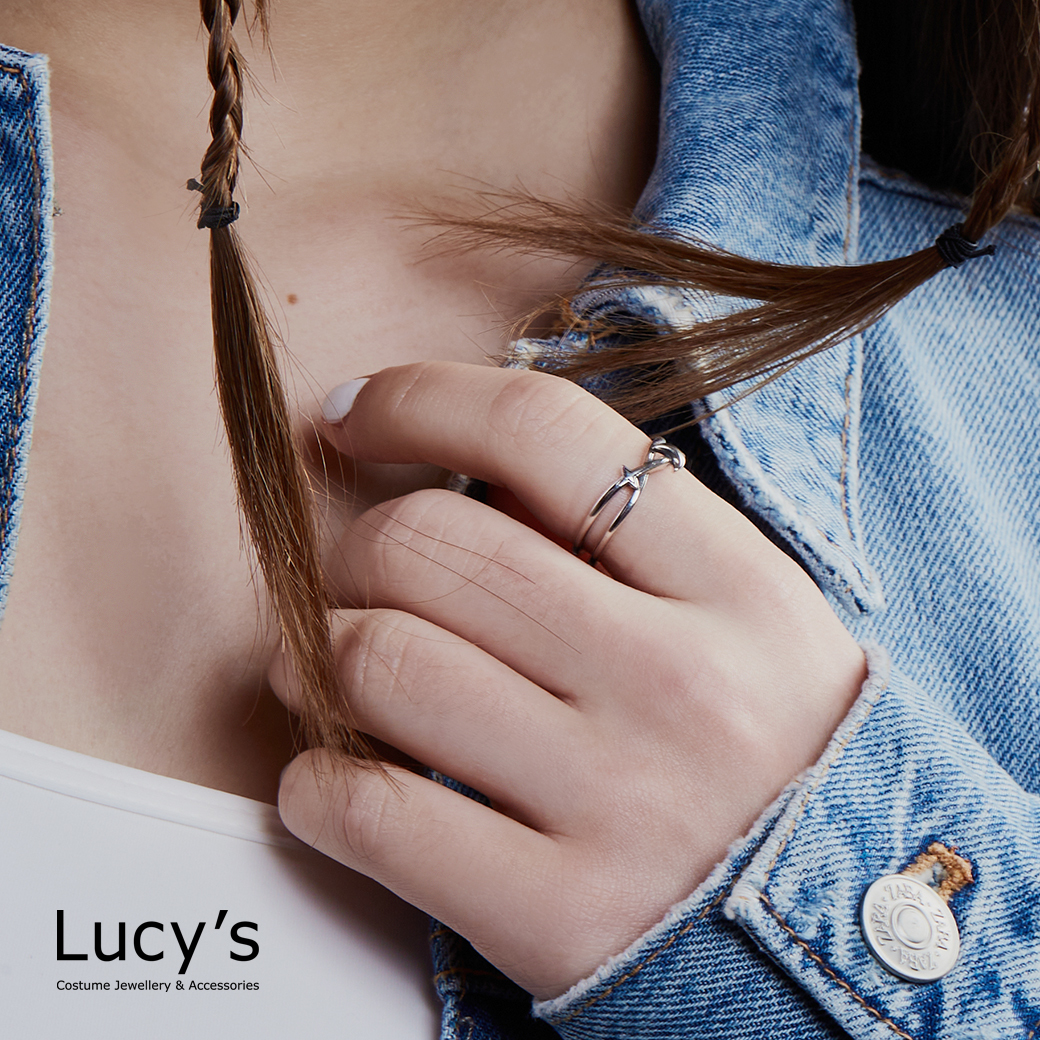 925純銀 船錨 開口戒 (80914)