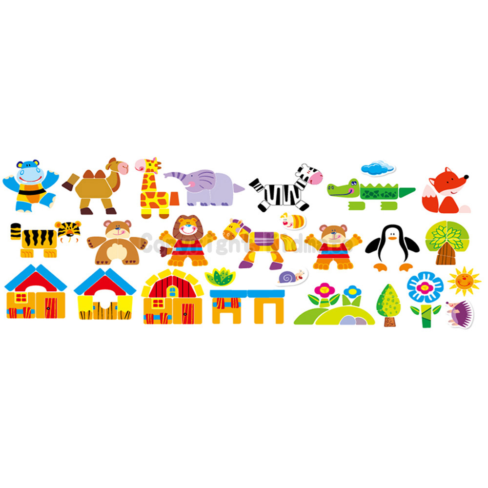 《 KIDMATE 》  森林樂園磁性拼圖禮盒