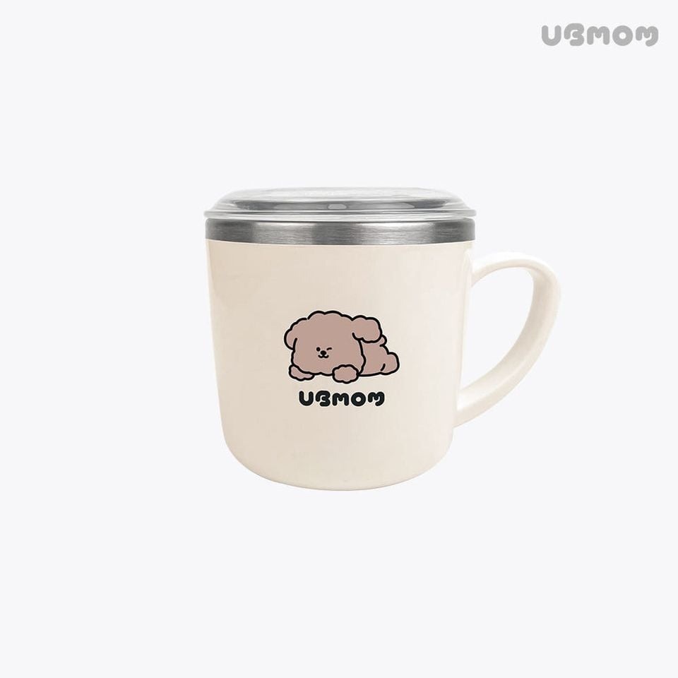 UBMOM 萌萌狗不銹鋼杯帶蓋