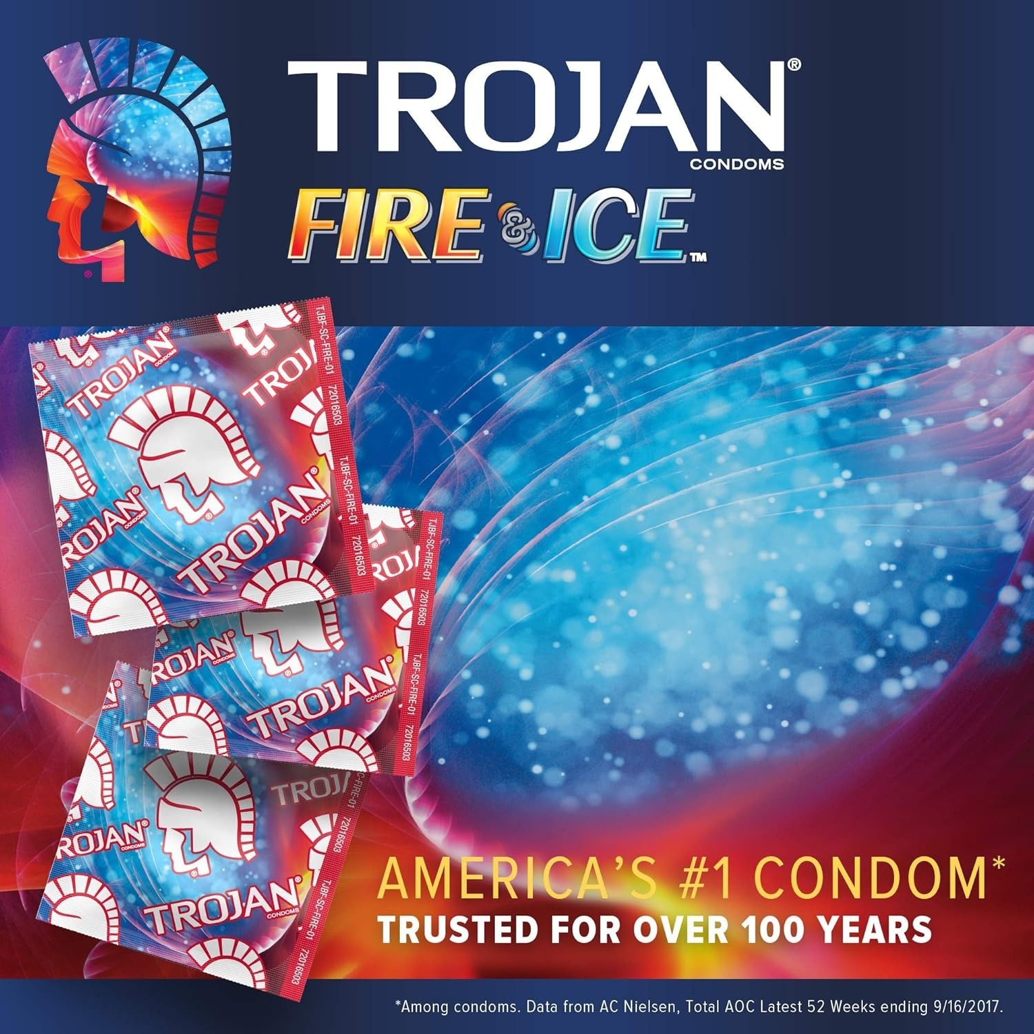 Trojan 戰神 Fire & Ice 冰火兩重天 62/52mm 乳膠安全套 3 片裝