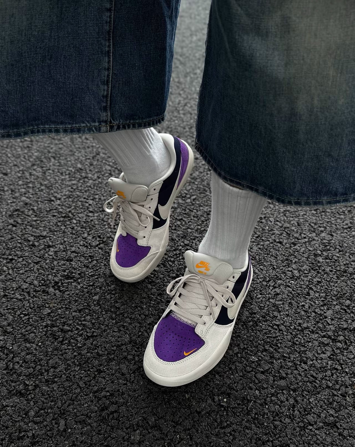 男鞋 NIKE SB FORCE 58 杏紫 麂皮拼接 輕量 舒適鞋墊 休閒 滑板鞋【DV5477-403】SB58