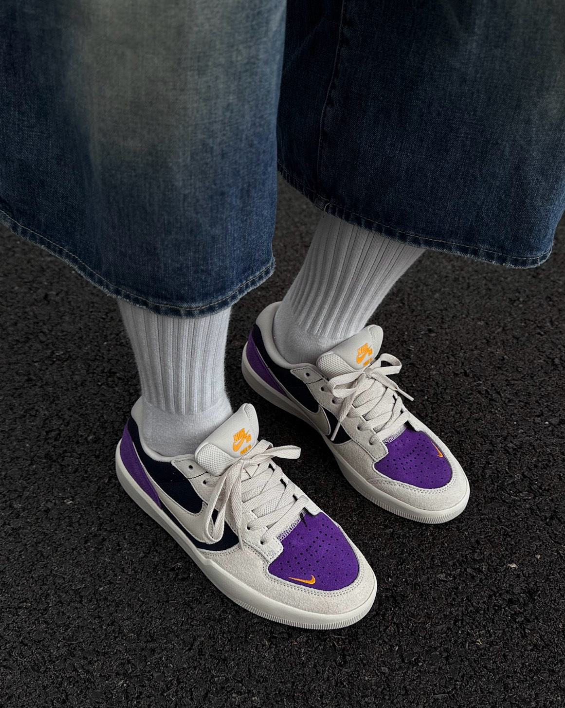 男鞋 NIKE SB FORCE 58 杏紫 麂皮拼接 輕量 舒適鞋墊 休閒 滑板鞋【DV5477-403】SB58