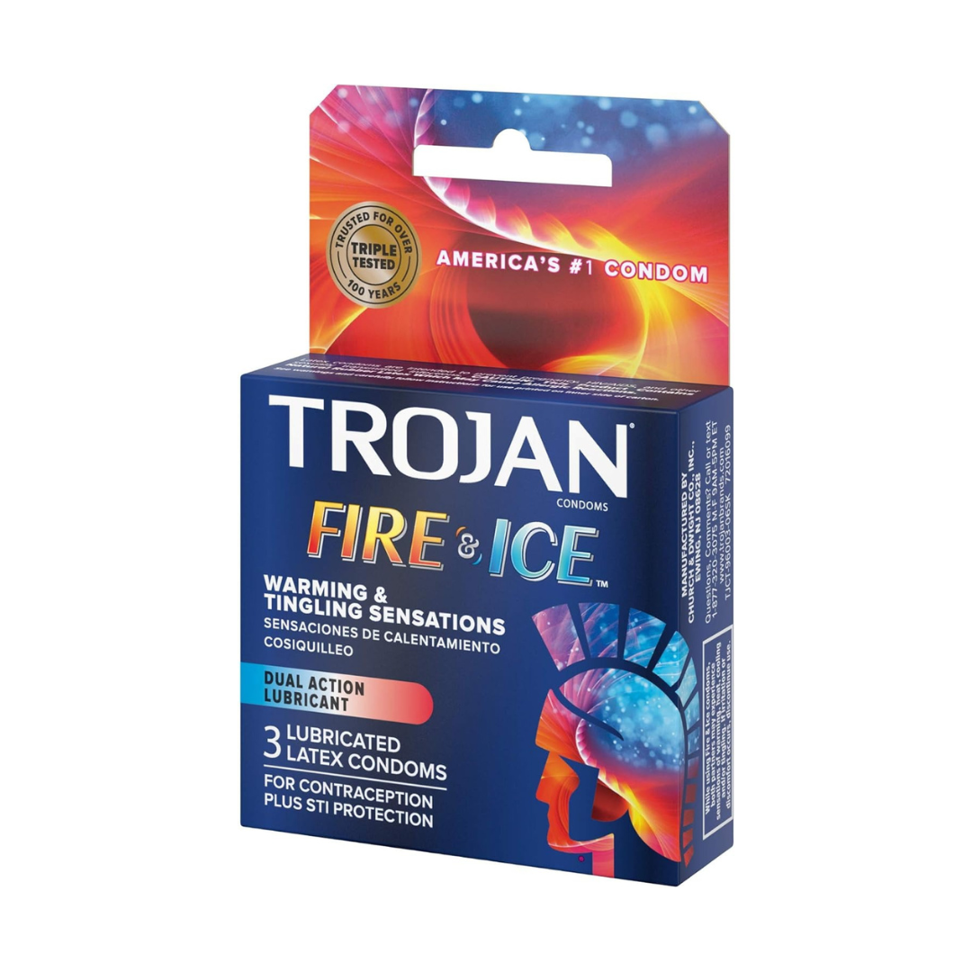 Trojan 戰神 Fire & Ice 冰火兩重天 62/52mm 乳膠安全套 3 片裝