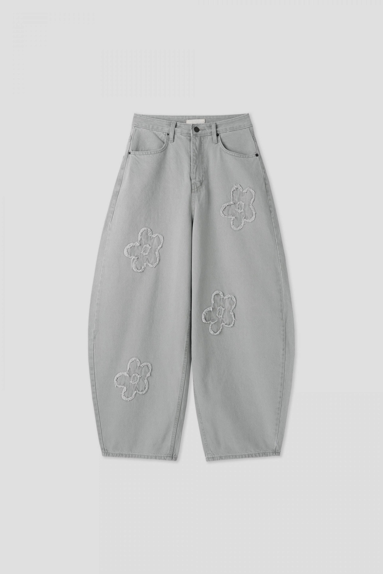 （3月韓國連線）P0218｜春夏必備花花刺繡彎刀褲⁺ 𓈒 ꒰✿꒱ #1609