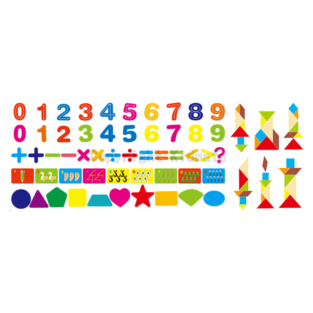 《 KIDMATE 》  數字七巧板磁性拼圖禮盒