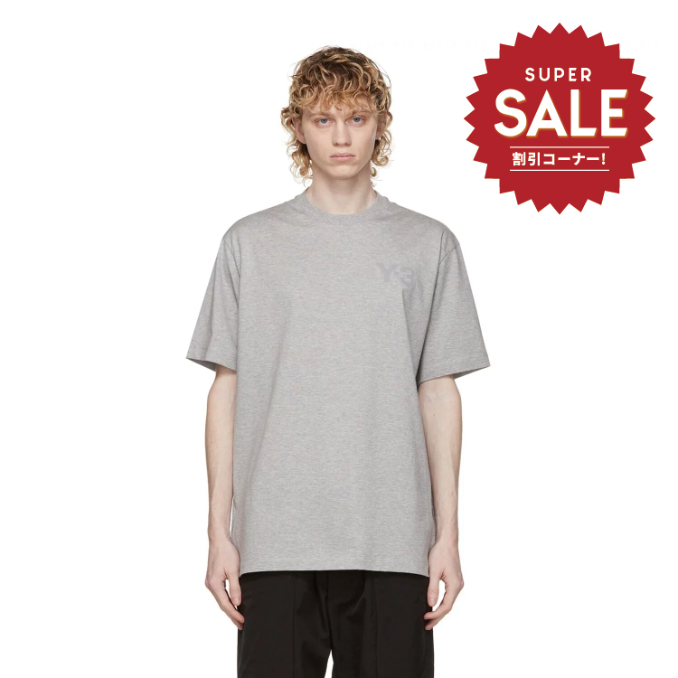 【 Y-3 M CL C SS TEE 胸前LOGO短TEE - 灰 】