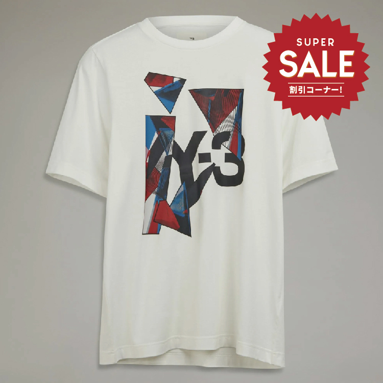 【 Y-3 GRAPHIC SS TEE 幾何短TEE - 紅藍白 】