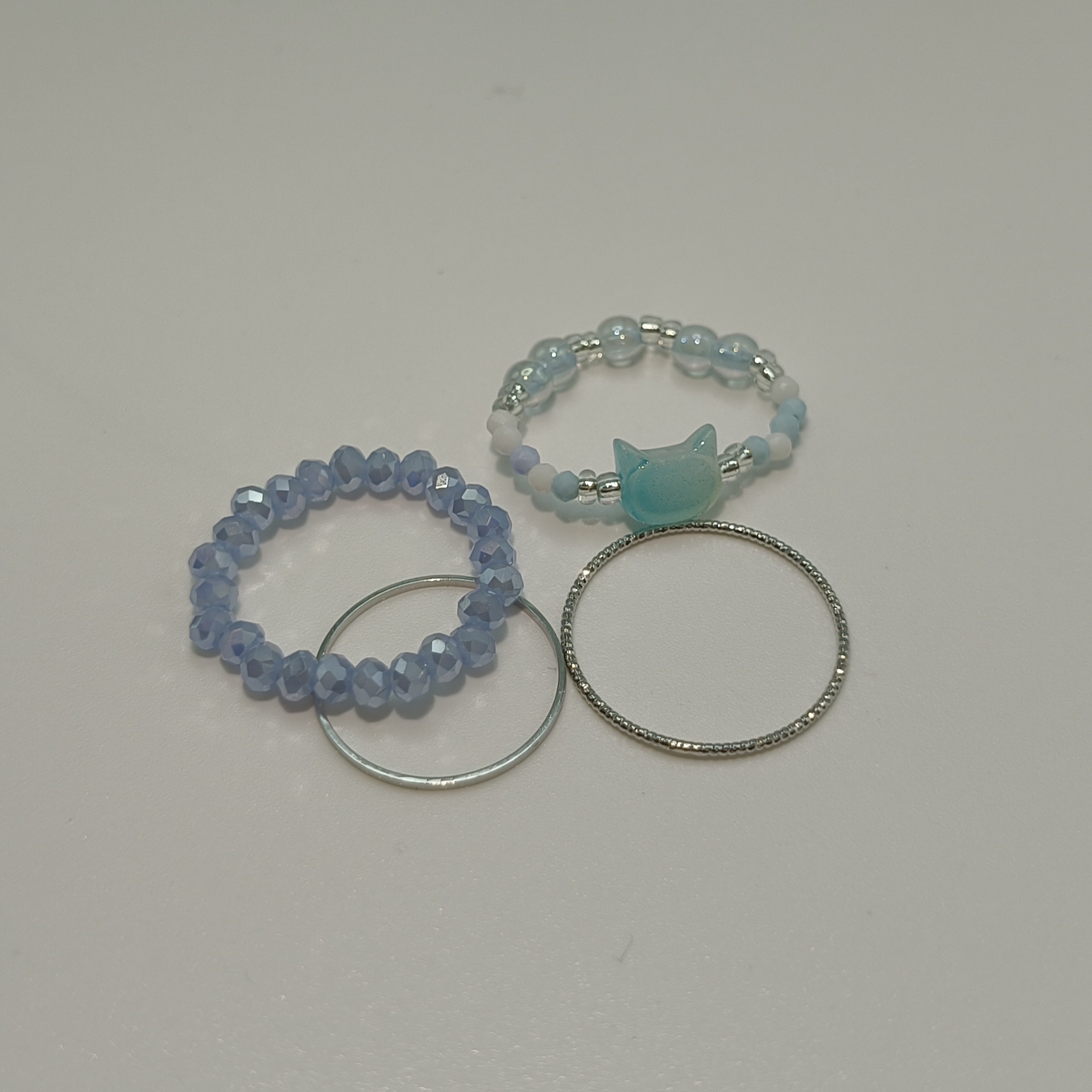 薄荷小貓串珠組合