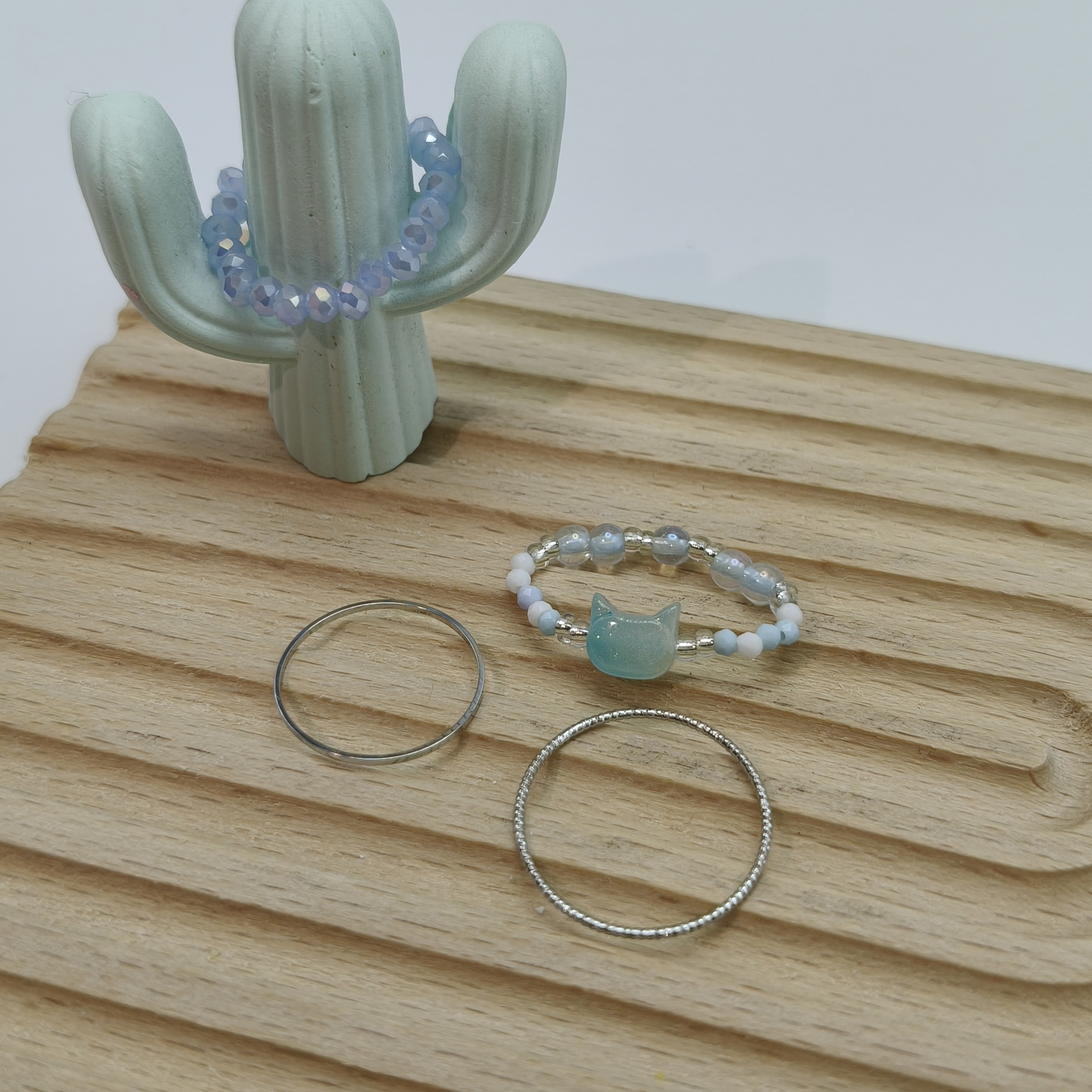 薄荷小貓串珠組合