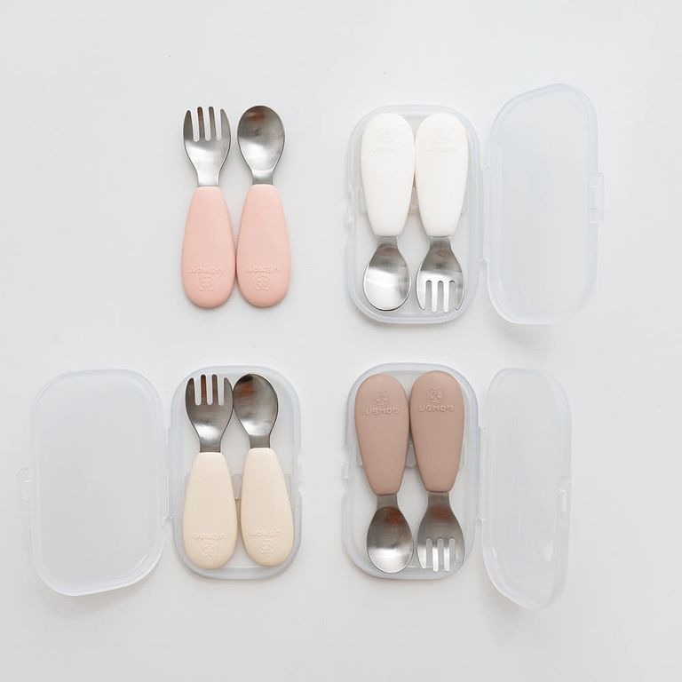 UBMOM 鉑金矽膠不銹鋼叉匙套裝 (連收納盒)
