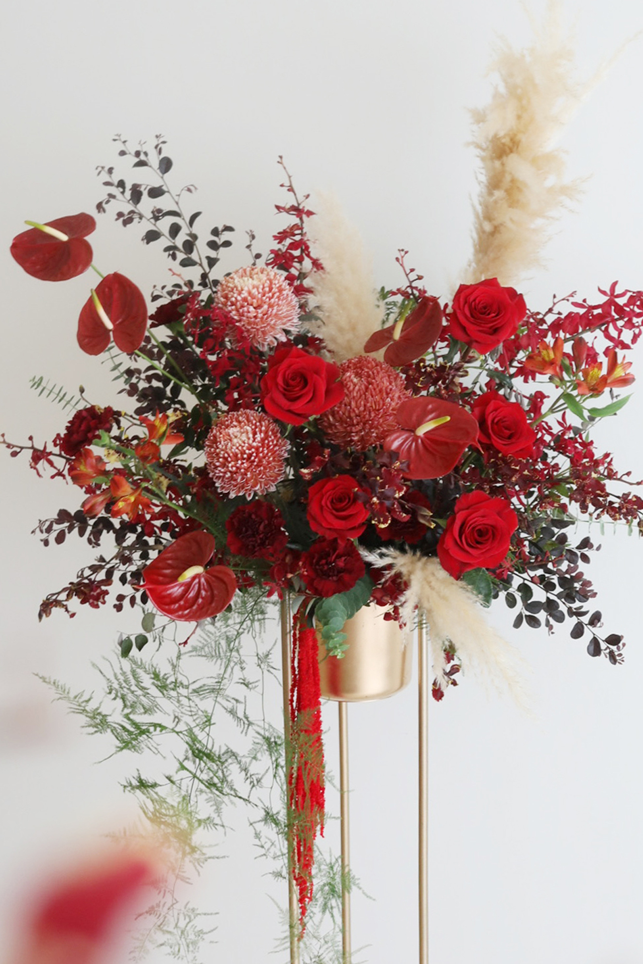 Resana 富貴紅高架花籃