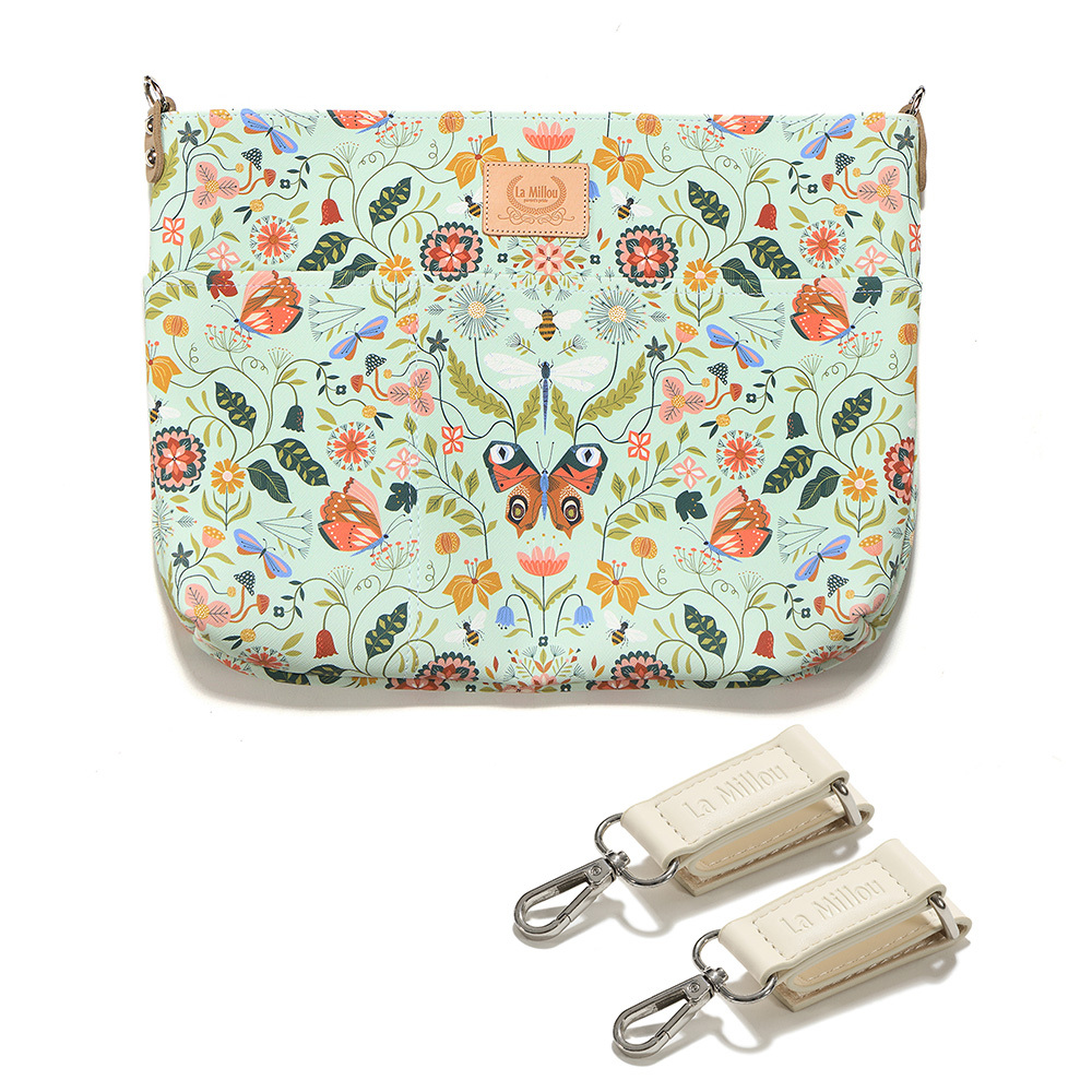 FEERIA妃芮亞推車掛包-霧面皮革款方型皮革掛勾｜祕密花園