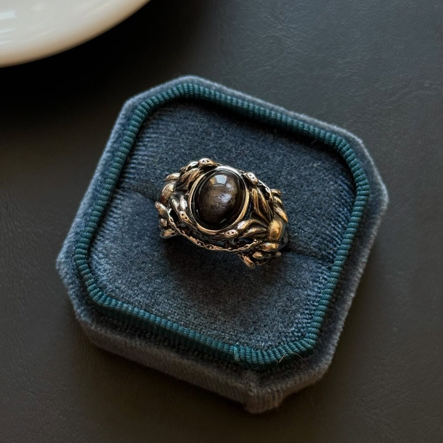 [原石] 金運石 梅杜莎 水晶戒指 男戒