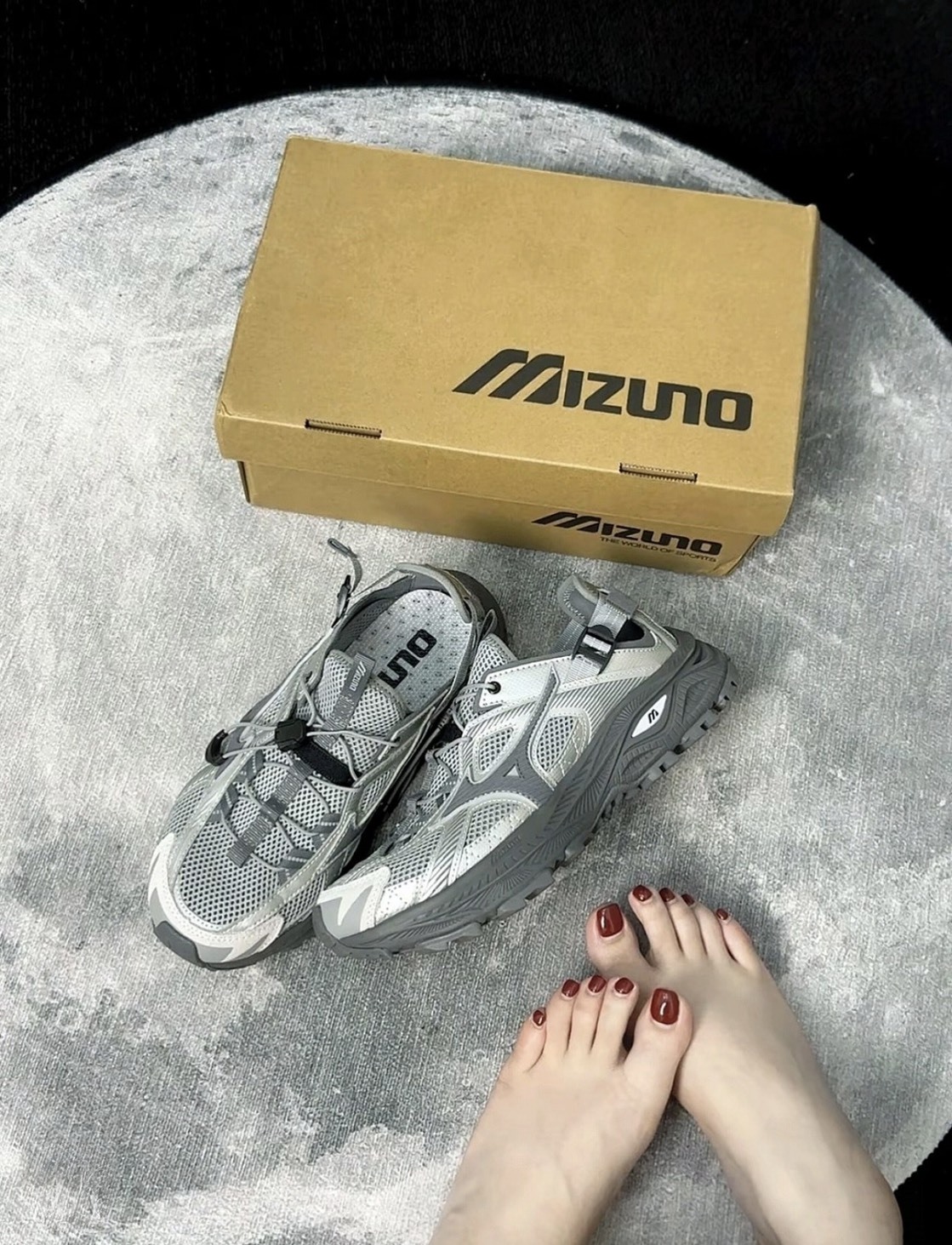 Mizuno Racer Trail SE Silver Grey Outdoor Trail Running Shoes D1GH241906