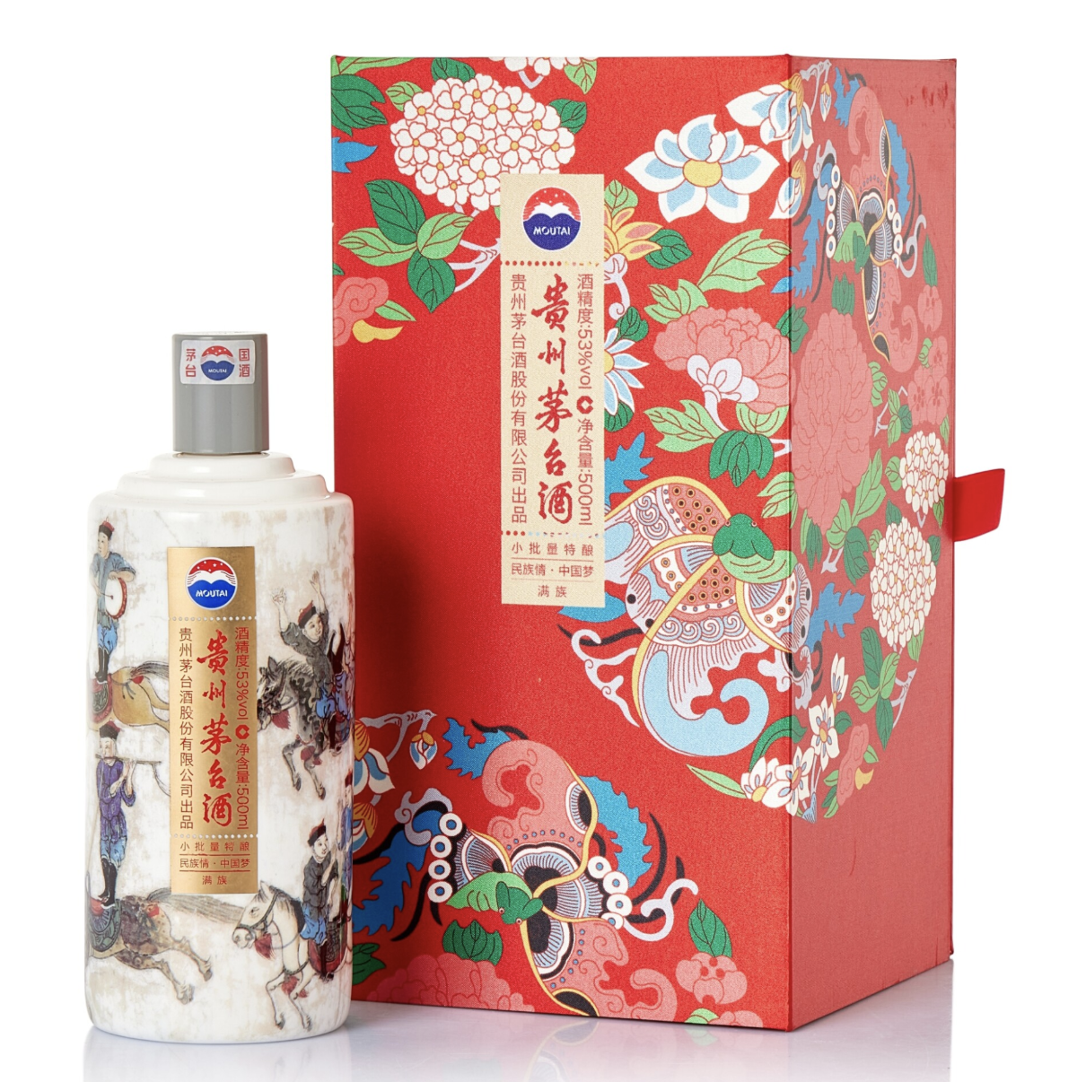 Kweichow Moutai 貴州茅台酒 五十六個民族紀念酒 - 滿族(2017)(1BT50)