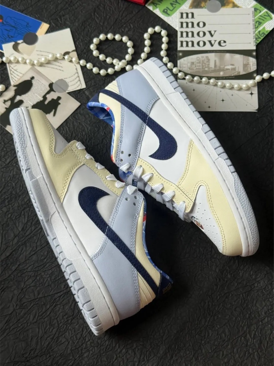 NIKE DUNK GS JUST DO IT 奶油霧霾藍 灰藍 拼接 大童鞋 IH7343-141 / 調貨