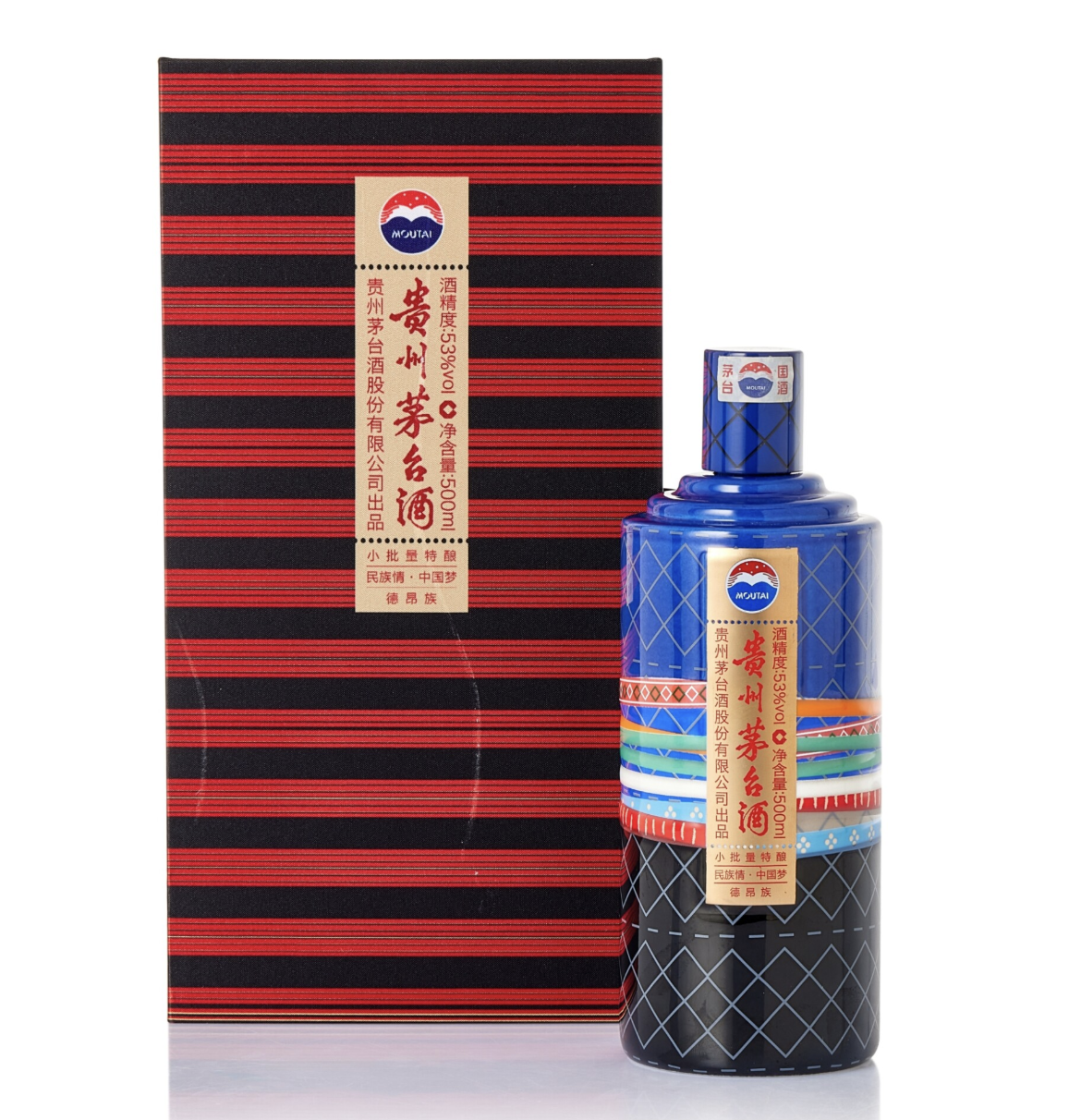 Kweichow Moutai 貴州茅台酒 五十六個民族紀念酒 - 德昂族(2017)(1BT50)
