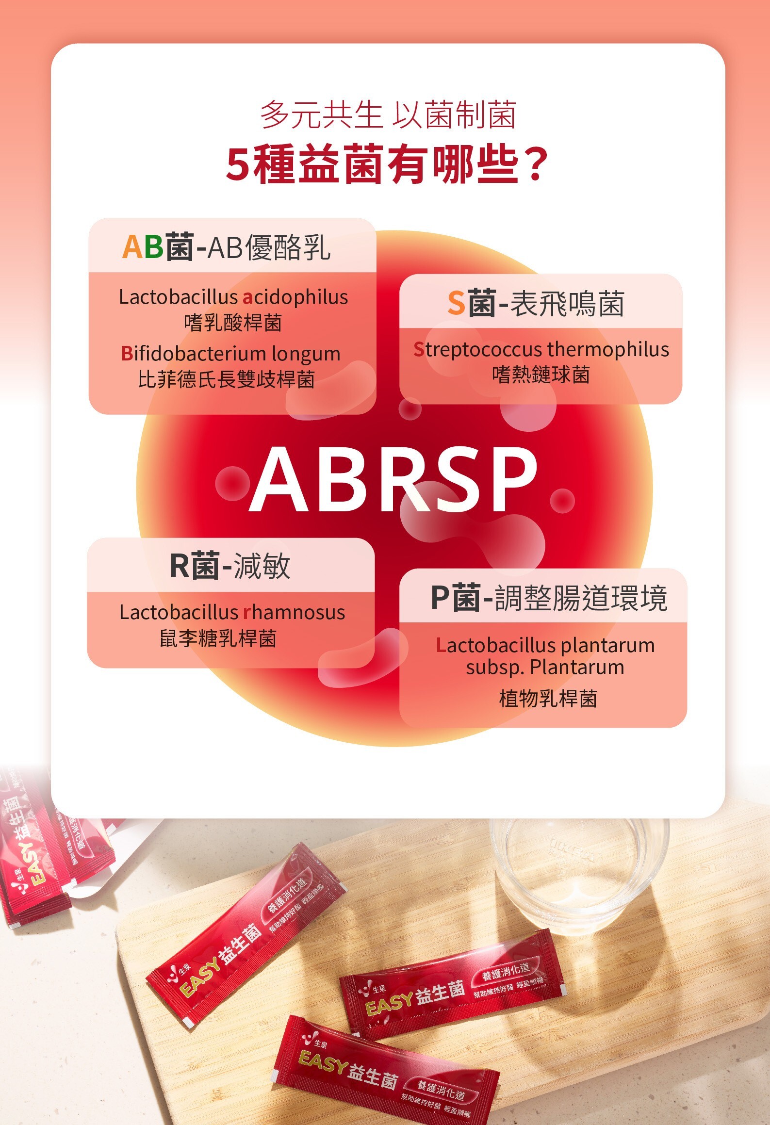 【直播】生泉生技 LL082225 EASY 養護消化道 益生菌(30條裝)