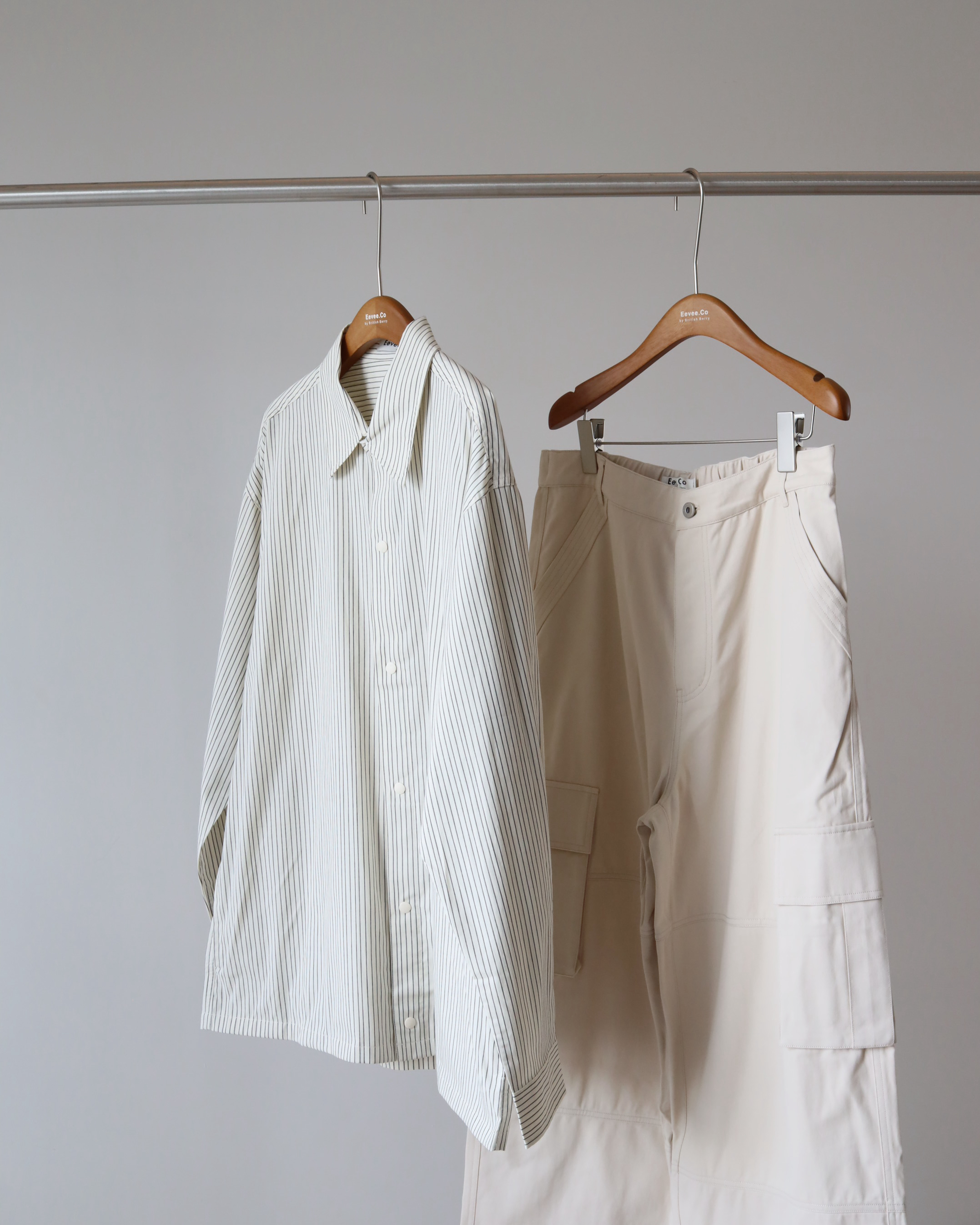 現貨 男女裝淺卡其工裝長褲