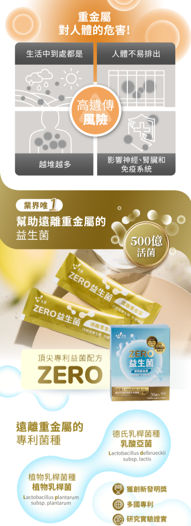 【直播】生泉生技 LL082226 ZERO 遠離重金屬 益生菌(30條裝)