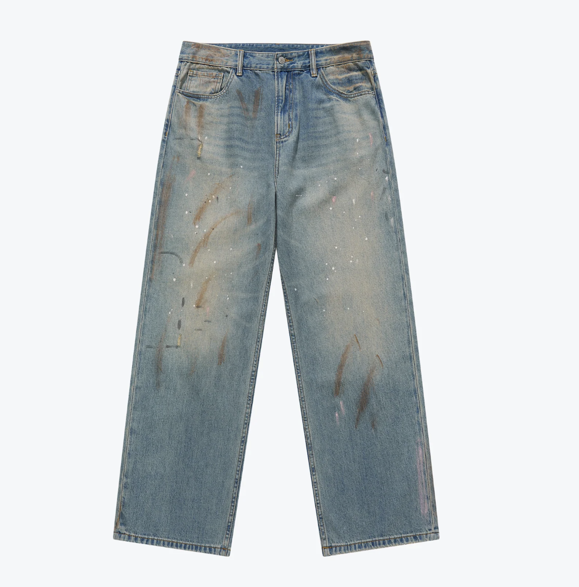 [現貨] Sense Dirty Straight Loose Cut Jeans | M25-39