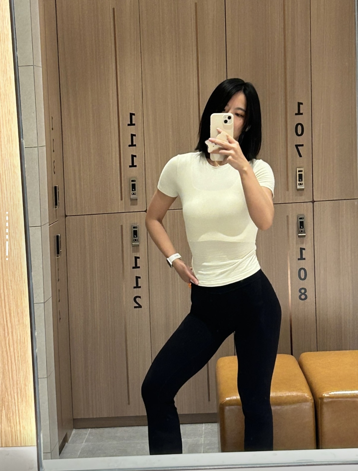 SKIMS COTTON JERSEY T-shirt  骨白色