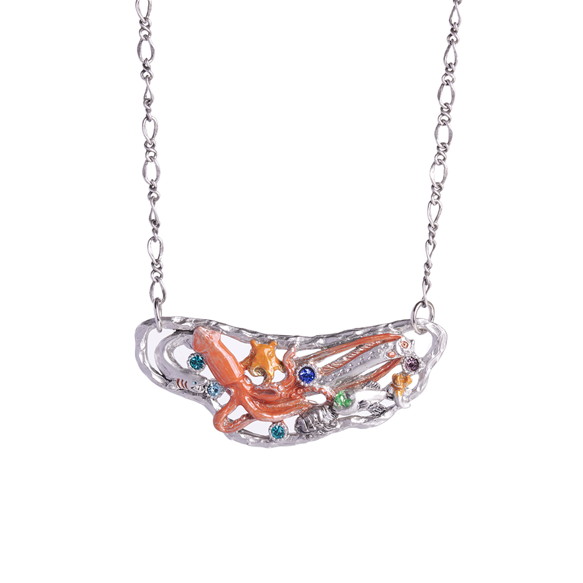 深海生物聚集頸鏈 (夜光)